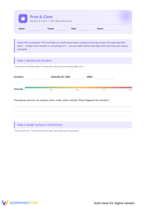 Creating Pros and Cons Table