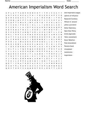 American Imperialism Word Search
