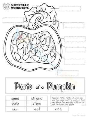 Pumpkin Cut and Paste Activity