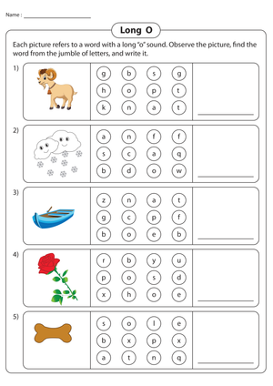 Grade 1 Long O Phonics — Printable No-Prep Worksheet
