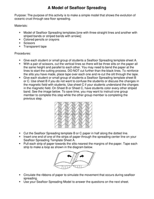 Modeling Seafloor Spreading