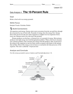 Practice with the Energy Pyramid