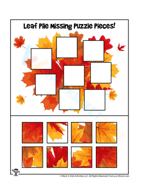 Explore the Fall Leaf Pile Scene