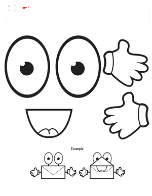 Envelope Eater Craft Activity