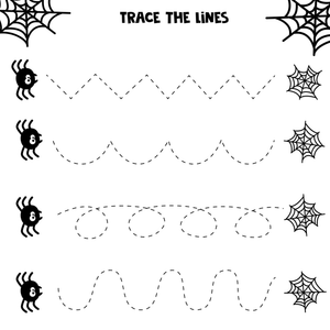 Trace the Lines Activity Worksheet