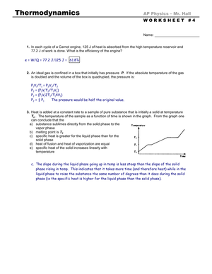 Introduction to Thermodynamics Concepts