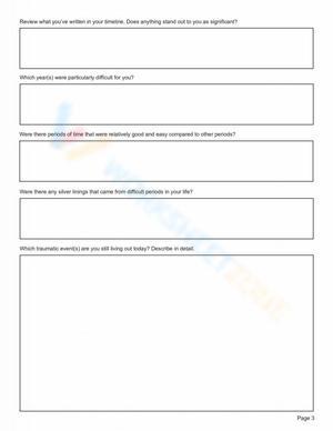 Trauma Timeline: A Therapy Worksheet