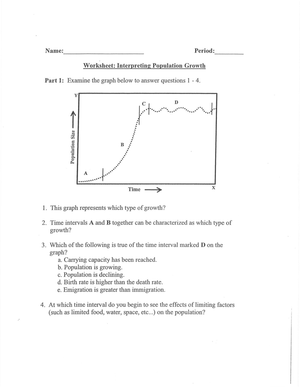 Interpreting Population Growth: Analysis Worksheet