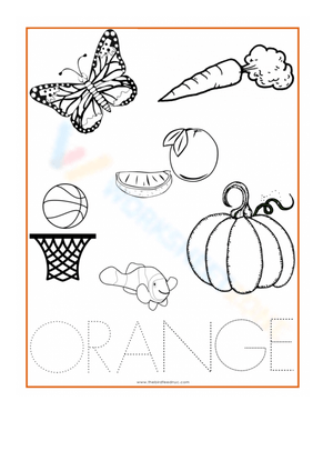 Engaging Worksheet: Discover the Color Orange