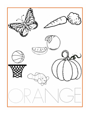 Engaging Worksheet: Discover the Color Orange