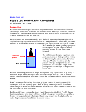 Exploring Boyle's Law: Theory and Practice Problems