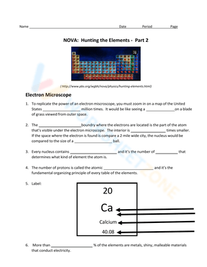 Hunting the Elements 4: Exploring Chemical Reactions