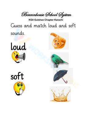 Exploring Sound: Loud and Soft Sounds Worksheet