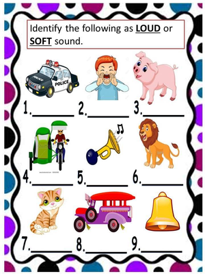 Sounds Exploration: Identifying Loud or Soft Sounds