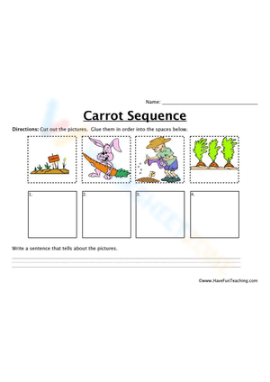 Botany: Carrot Sequence Learning Worksheet