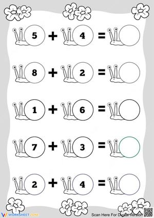 Addition Coloring Worksheet