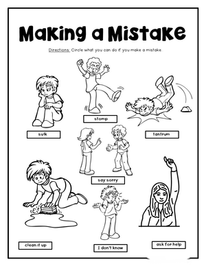 What to Do When You Make a Mistake