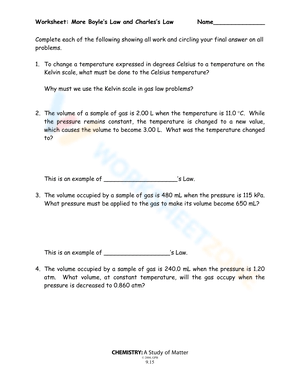 Exploring Charles's Law