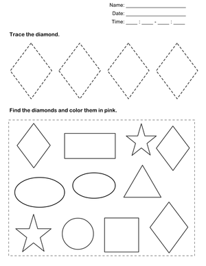 Trace Diamonds and Color Them