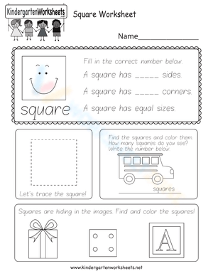 Square worksheet