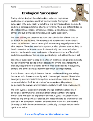 Ecological Succession 