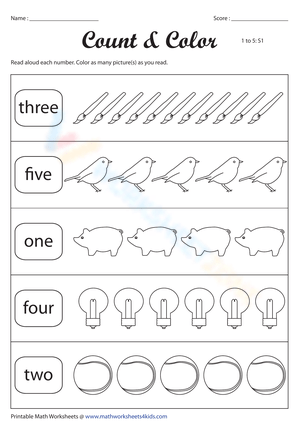 Count and Color Activity