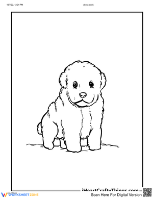 Fluffy Puppy Activity Sheet