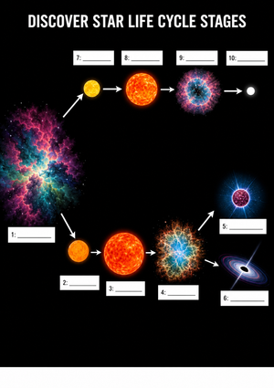 Star Life Cycle Worksheet | Essential Grade 4 Science