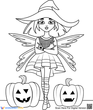 Halloween Fairy: Spooky Season Worksheet