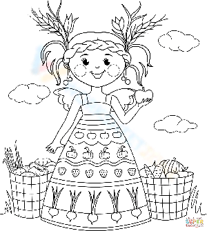 Harvest Fairy: Learn about Seasons Worksheet