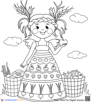 Harvest Fairy: Learn about Seasons Worksheet