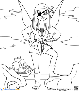 Pirate Fairy: Fantasy Adventure Worksheet