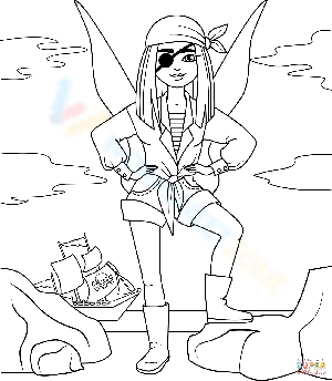 Pirate Fairy: Fantasy Adventure Worksheet