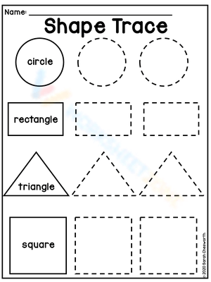 Shape Trace: Improve Skills Worksheet