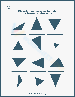 Classify Triangles by Side Worksheet