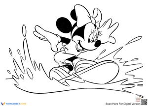 Minnie Mouse Coloring Page | Printable Grade K Activity