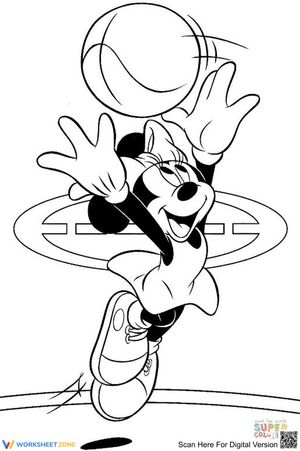 Minnie Mouse Coloring Page | Essential Preschool Activity