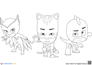 Owlette, Catboy and Gecko