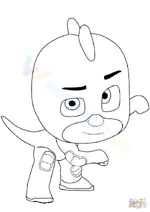 Gekko PJ Masks Coloring Page