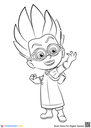 Printable Romeo PJ Masks Coloring Page | Grade K