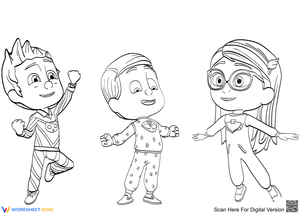 Printable PJ Masks Coloring Page | Grade K Art