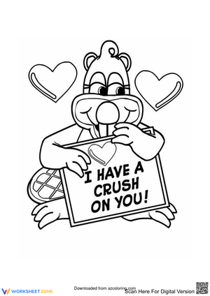 'I Have a Crush on You' Valentine's Card