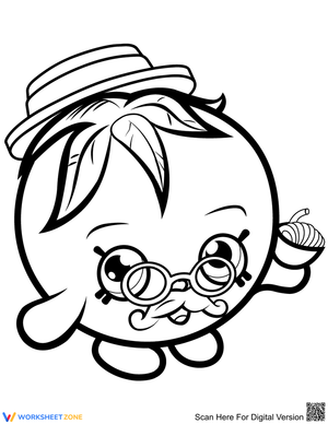 Papa Tomato Shopkin Coloring Page | Essential Printable