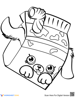 Milk Bud Shopkin Coloring Page | Essential Printable