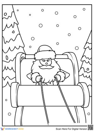 Santa Grinch Coloring Page