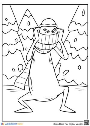 Stylish Grinch Coloring Page