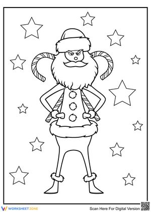 Grinch under the guise of Santa