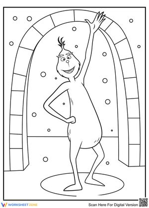 Cool Grinch Coloring Page