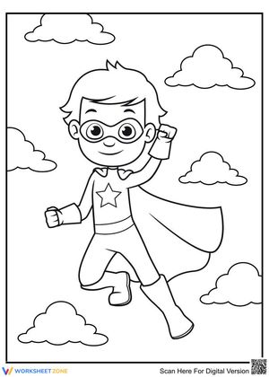 Little Superhero Coloring Fun