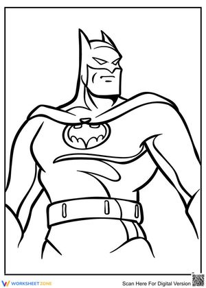Batman Coloring Page: A Creative Activity